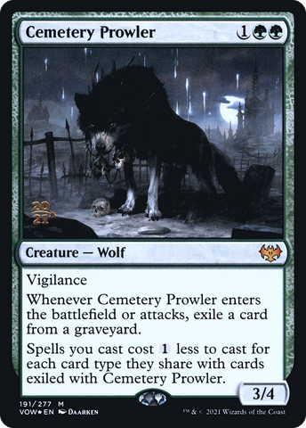 Cemetery Prowler [Innistrad: Crimson Vow Prerelease Promos] - The Mythic Store | 24h Order Processing