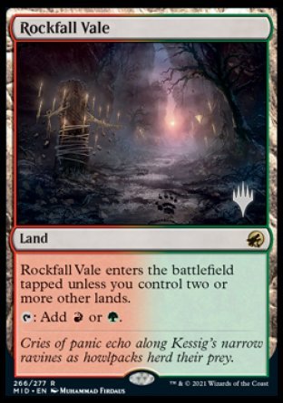 Rockfall Vale (Promo Pack) [Innistrad: Midnight Hunt Promos] - The Mythic Store | 24h Order Processing