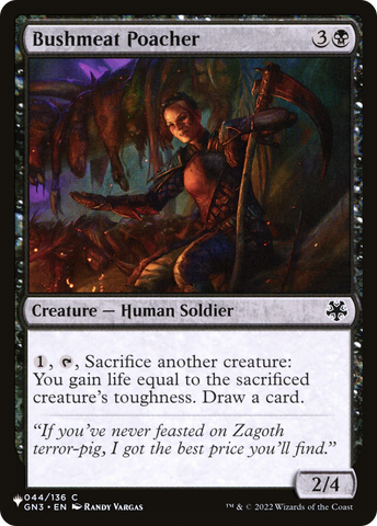 Bushmeat Poacher [The List] - The Mythic Store | 24h Order Processing