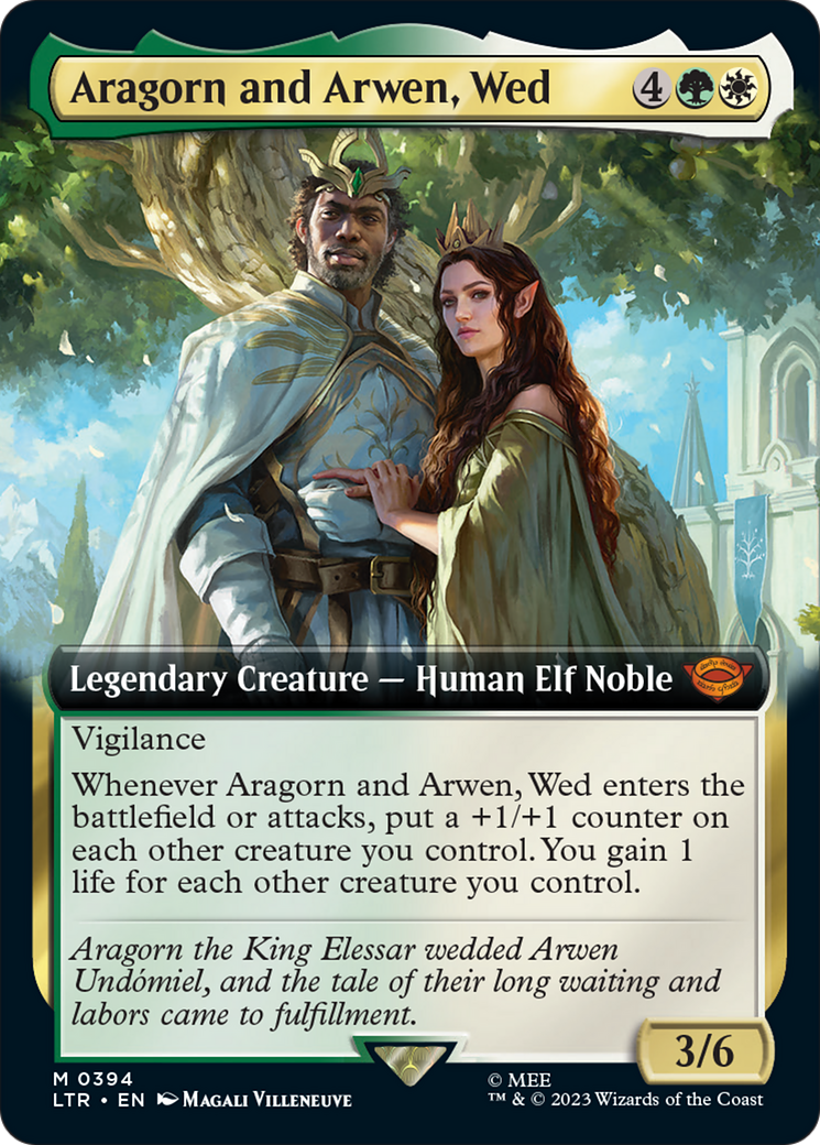 Aragorn and Arwen, Wed (Extended Art) [The Lord of the Rings: Tales of Middle-Earth] - The Mythic Store | 24h Order Processing