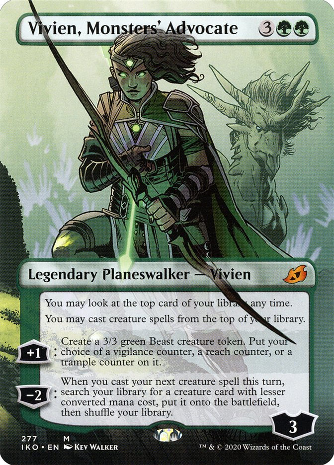 Vivien, Monsters' Advocate (Borderless) [Ikoria: Lair of Behemoths] - The Mythic Store | 24h Order Processing