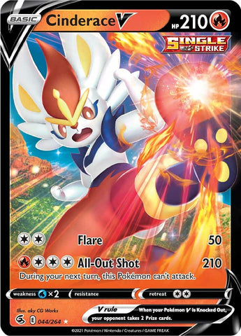 Cinderace V (044/264) [Sword & Shield: Fusion Strike] - The Mythic Store | 24h Order Processing