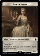 Human Noble // Alien Salamander Double-Sided Token [Doctor Who Tokens] - The Mythic Store | 24h Order Processing