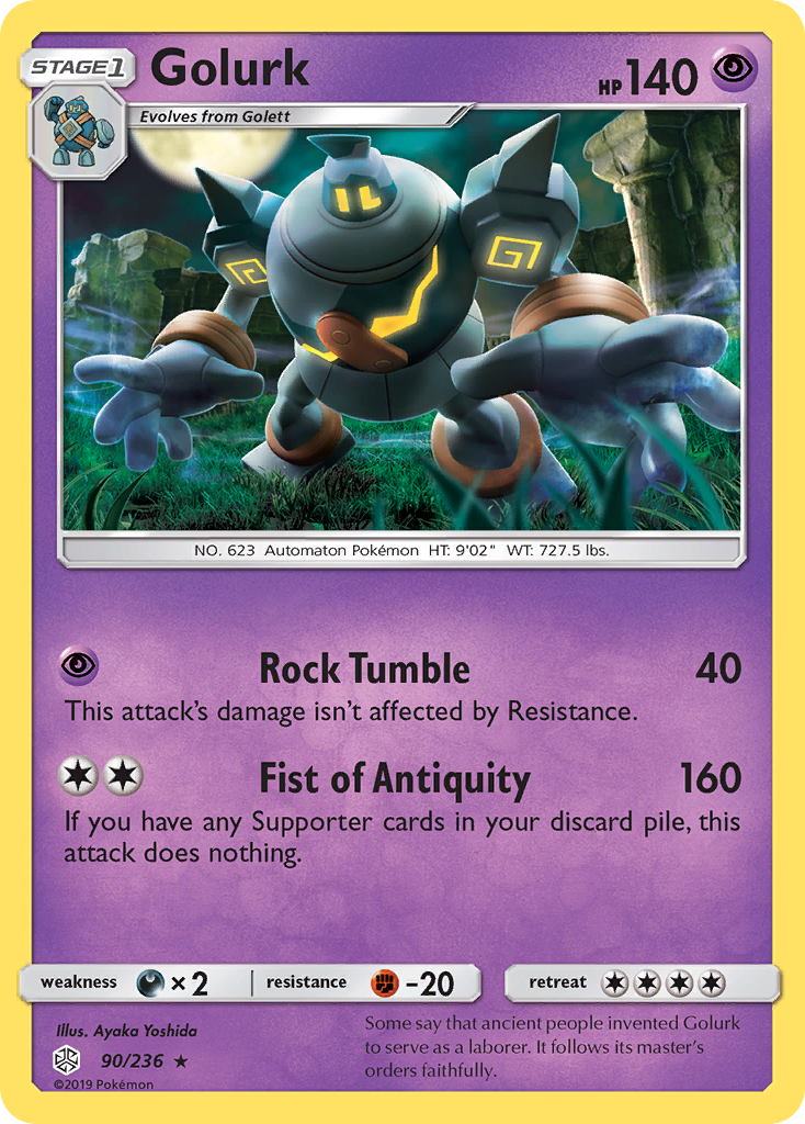 Golurk (90/236) [Sun & Moon: Cosmic Eclipse] - The Mythic Store | 24h Order Processing