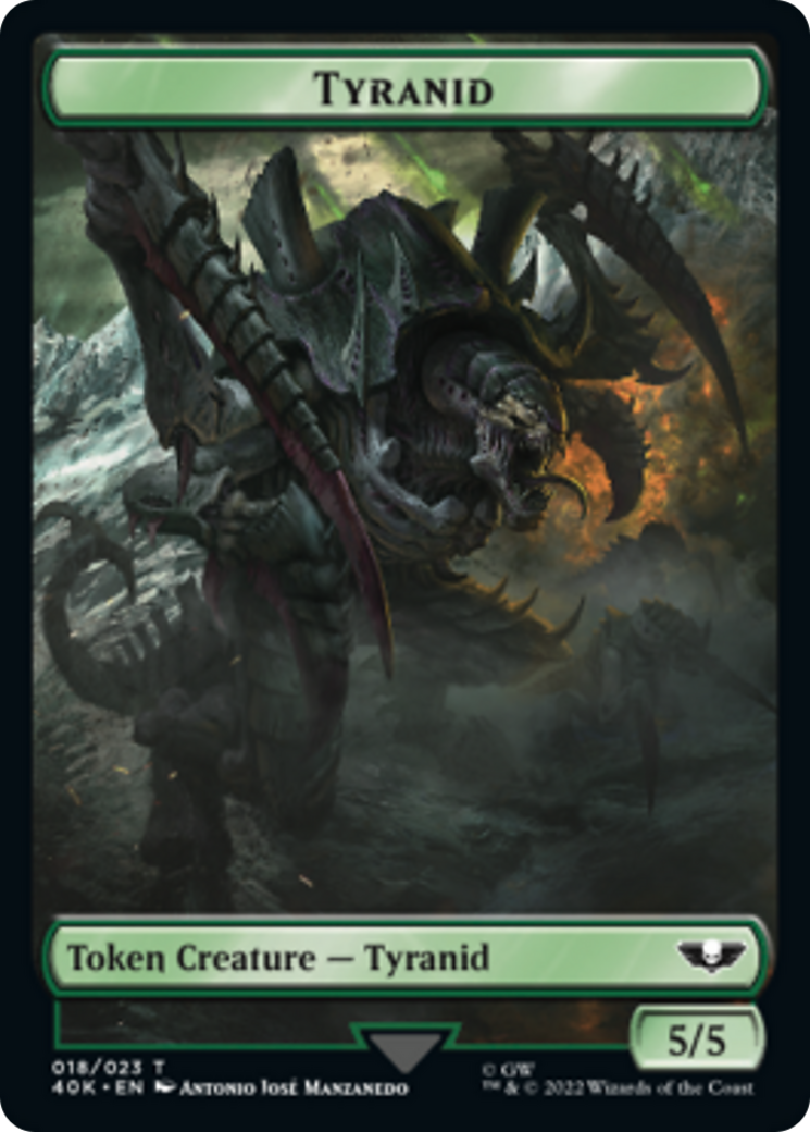 Tyranid (17) // Tyranid (18) Double-Sided Token [Warhammer 40,000 Tokens] - The Mythic Store | 24h Order Processing