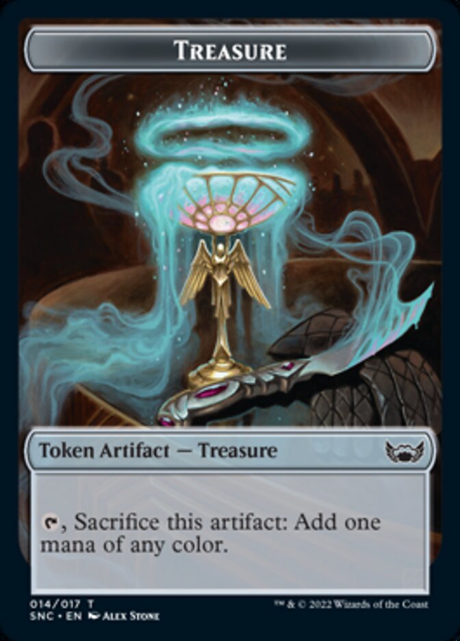 Treasure (014) // Ogre Warrior Double-Sided Token [Streets of New Capenna Tokens] - The Mythic Store | 24h Order Processing