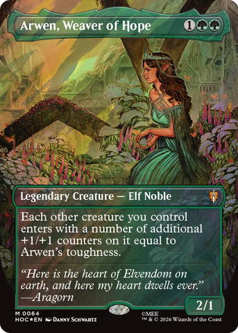 Arwen, Weaver of Hope (Borderless) (Surge Foil) [The Hobbit: Eternal-Legal] - The Mythic Store | 24h Order Processing