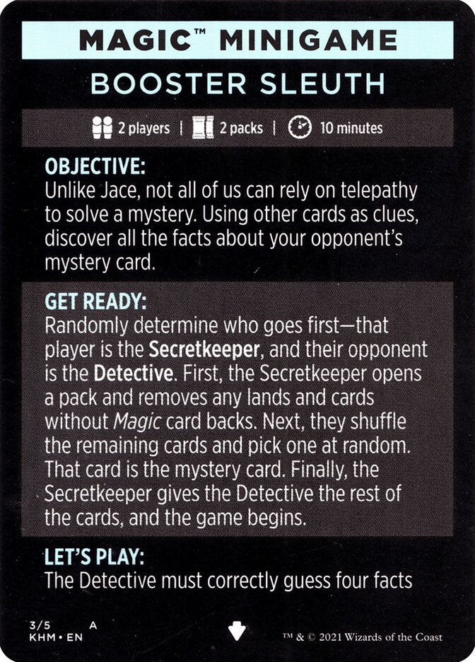 Booster Sleuth (Magic Minigame) [Kaldheim Minigame] - The Mythic Store | 24h Order Processing