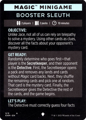 Booster Sleuth (Magic Minigame) [Kaldheim Minigame] - The Mythic Store | 24h Order Processing