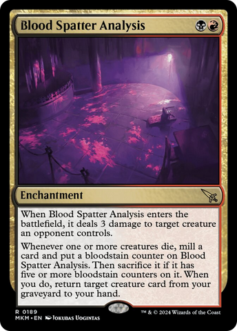 Blood Spatter Analysis [Murders at Karlov Manor] - The Mythic Store | 24h Order Processing