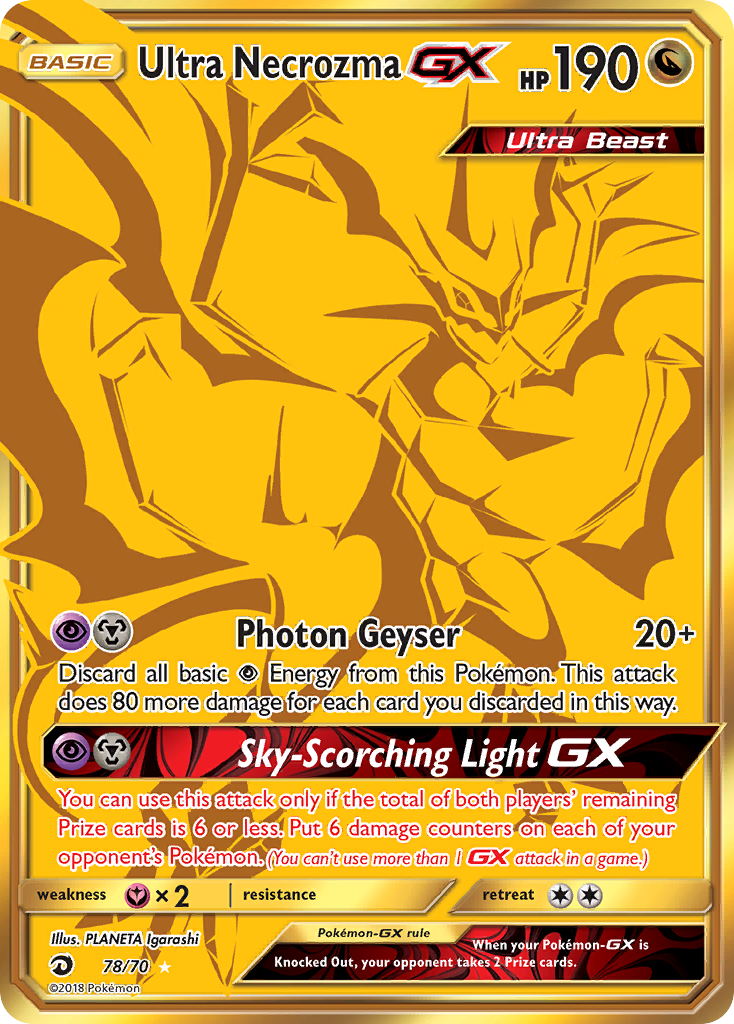 Ultra Necrozma GX (78/70) [Sun & Moon: Dragon Majesty] - The Mythic Store | 24h Order Processing