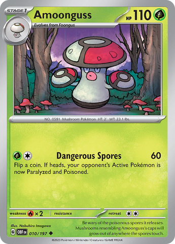 Amoonguss (010/197) [Scarlet & Violet: Obsidian Flames] - The Mythic Store | 24h Order Processing