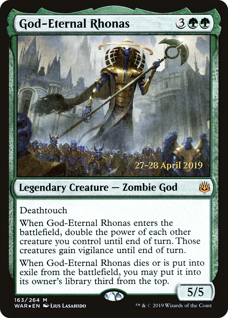 God-Eternal Rhonas [War of the Spark Prerelease Promos] - The Mythic Store | 24h Order Processing