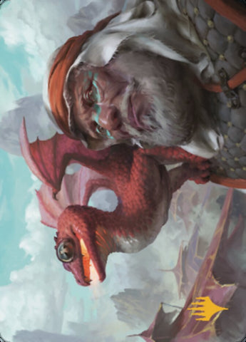 Dragon Whelp Art Card (Gold-Stamped Signature) [Dominaria United Art Series] - The Mythic Store | 24h Order Processing