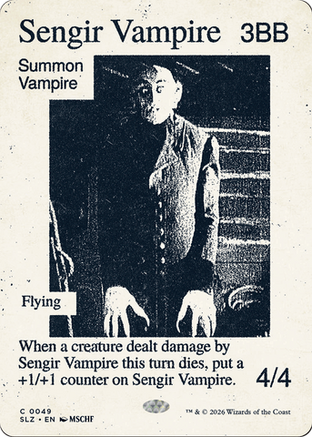 Sengir Vampire (0049) [Secret Lair x MSCHF: The Zeta Set] - The Mythic Store | 24h Order Processing