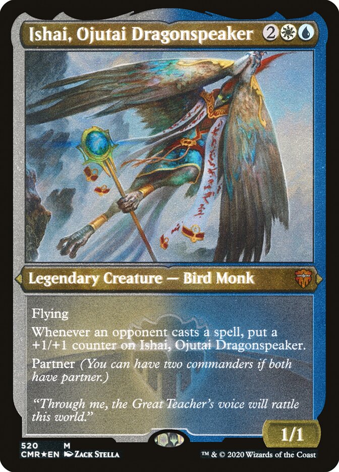 Ishai, Ojutai Dragonspeaker (Etched) [Commander Legends] - The Mythic Store | 24h Order Processing