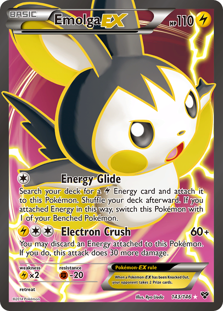 Emolga EX (143/146) [XY: Base Set] - The Mythic Store | 24h Order Processing