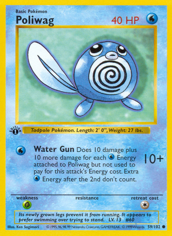 Poliwag (59/102) (Shadowless) [Base Set 1st Edition] - The Mythic Store | 24h Order Processing