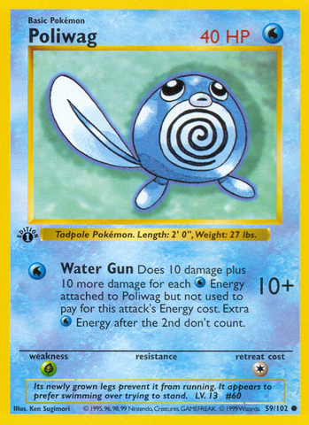 Poliwag (59/102) (Shadowless) [Base Set 1st Edition] - The Mythic Store | 24h Order Processing
