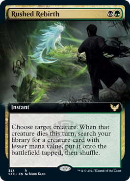 Rushed Rebirth (Extended Art) [Strixhaven: School of Mages] - The Mythic Store | 24h Order Processing