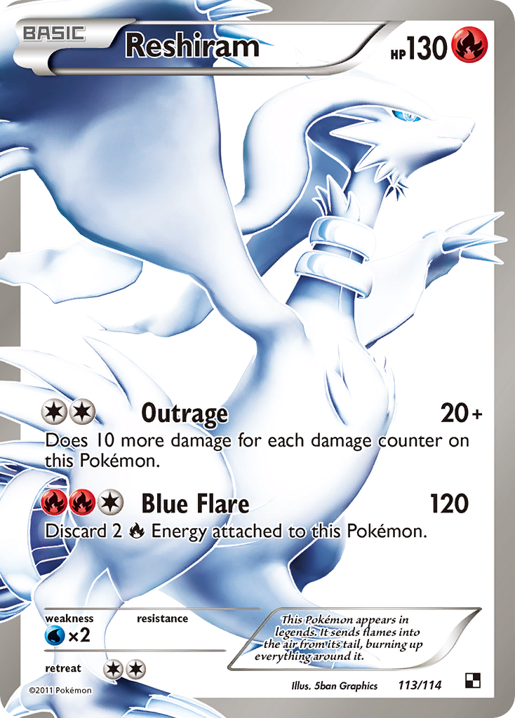 Reshiram (113/114) [Black & White: Base Set] - The Mythic Store | 24h Order Processing