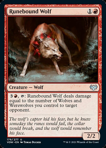 Runebound Wolf [Innistrad: Crimson Vow] - The Mythic Store | 24h Order Processing