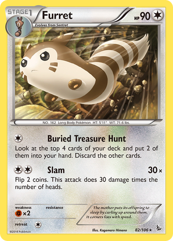 Furret (82/106) [XY: Flashfire] - The Mythic Store | 24h Order Processing