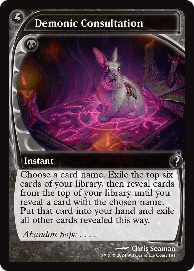 Demonic Consultation (Future Sight) [Mystery Booster 2] - The Mythic Store | 24h Order Processing