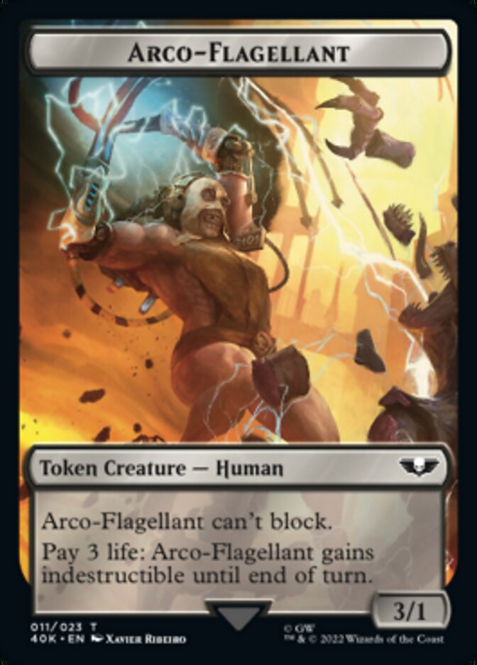 Soldier (004) // Arco-Flagellant Double-Sided Token (Surge Foil) [Warhammer 40,000 Tokens] - The Mythic Store | 24h Order Processing