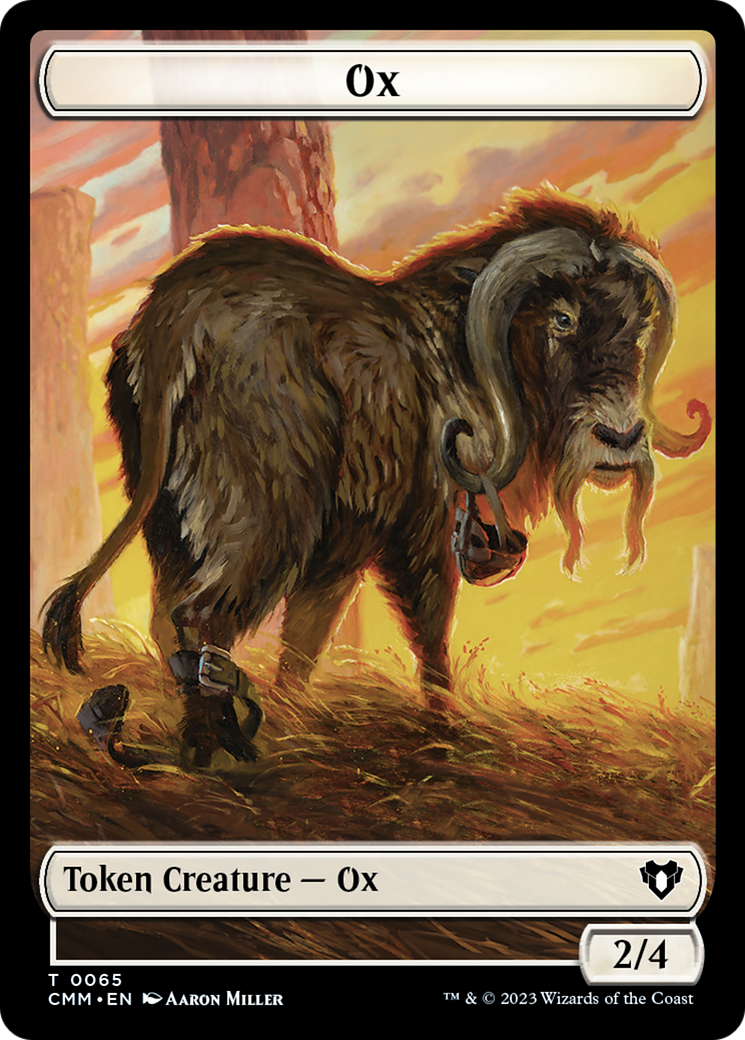 Phyrexian Golem // Ox Double-Sided Token [Commander Masters Tokens] - The Mythic Store | 24h Order Processing