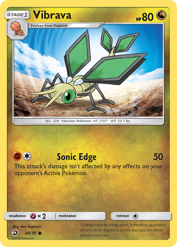 Vibrava (38/70) [Sun & Moon: Dragon Majesty] - The Mythic Store | 24h Order Processing