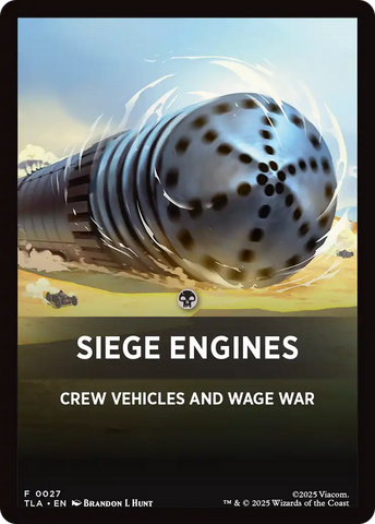 Siege Engines Theme Card [Avatar: The Last Airbender Tokens] - The Mythic Store | 24h Order Processing