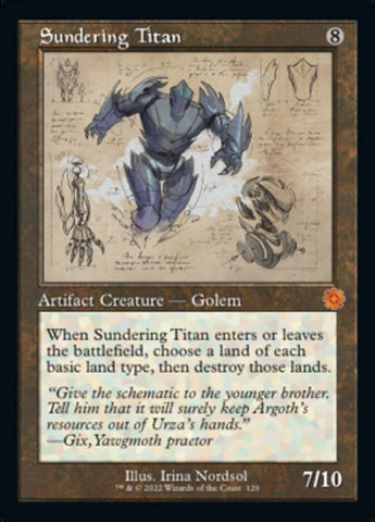 Sundering Titan (Retro Schematic) [The Brothers' War Retro Artifacts] - The Mythic Store | 24h Order Processing