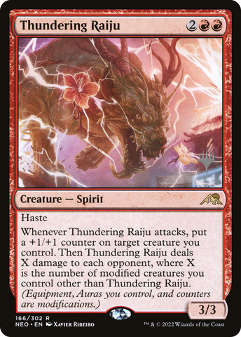Thundering Raiju (Promo Pack) [Kamigawa: Neon Dynasty Promos] - The Mythic Store | 24h Order Processing
