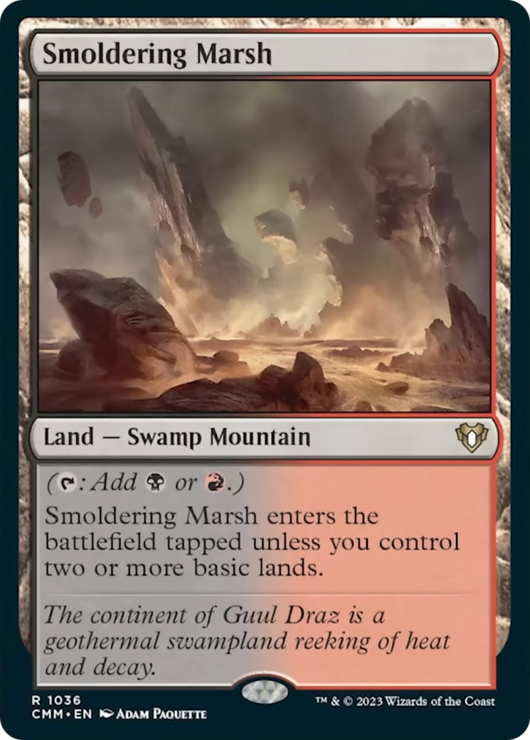 Smoldering Marsh [Commander Masters] - The Mythic Store | 24h Order Processing