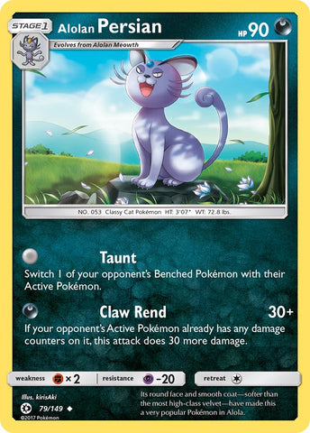 Alolan Persian (79/149) (Cosmos Holo) (Blister Exclusive) [Sun & Moon: Base Set] - The Mythic Store | 24h Order Processing