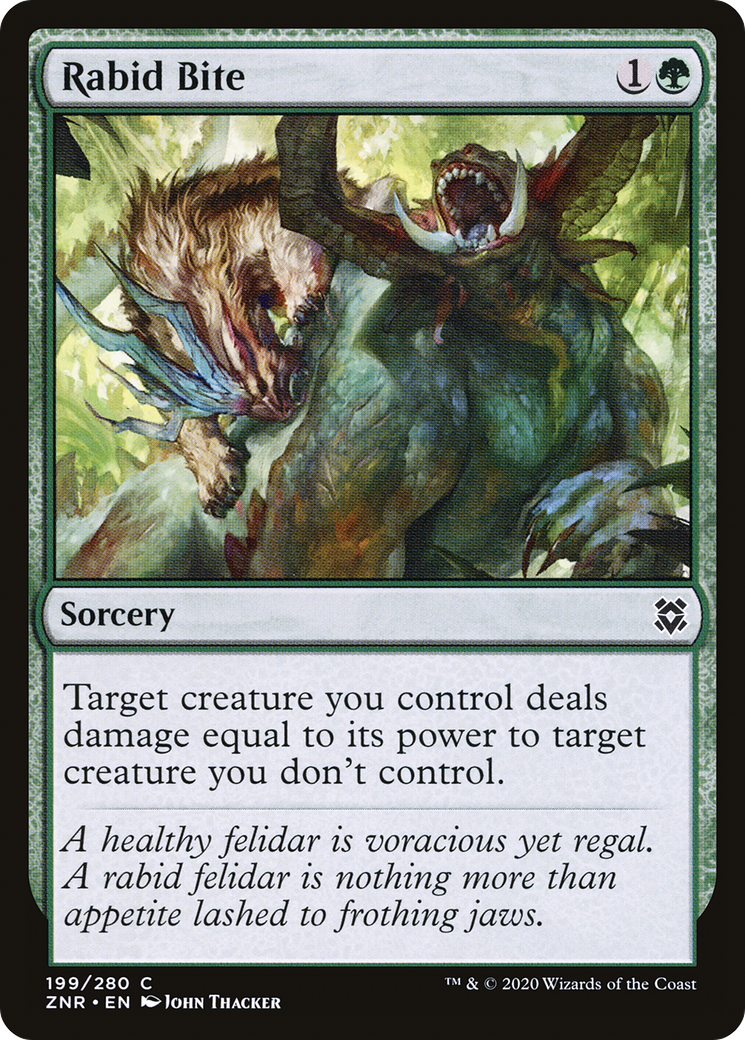 Rabid Bite [Zendikar Rising] - The Mythic Store | 24h Order Processing