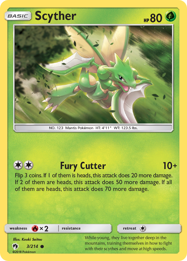 Scyther (3/214) [Sun & Moon: Lost Thunder] - The Mythic Store | 24h Order Processing