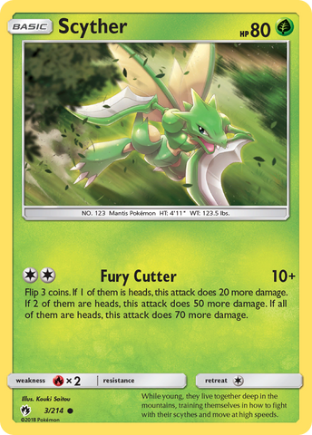 Scyther (3/214) [Sun & Moon: Lost Thunder] - The Mythic Store | 24h Order Processing