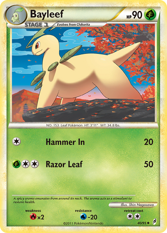 Bayleef (40/95) [HeartGold & SoulSilver: Call of Legends] - The Mythic Store | 24h Order Processing