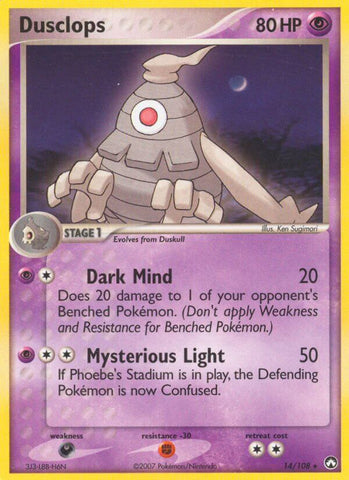 Dusclops (14/108) (Theme Deck Exclusive) [EX: Power Keepers] - The Mythic Store | 24h Order Processing