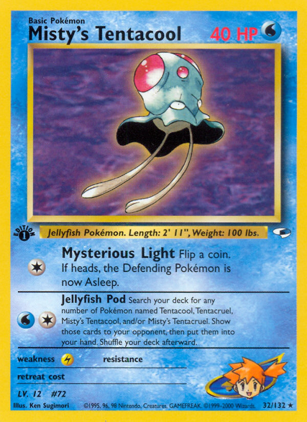 Misty's Tentacool (32/132) [Gym Heroes 1st Edition] - The Mythic Store | 24h Order Processing