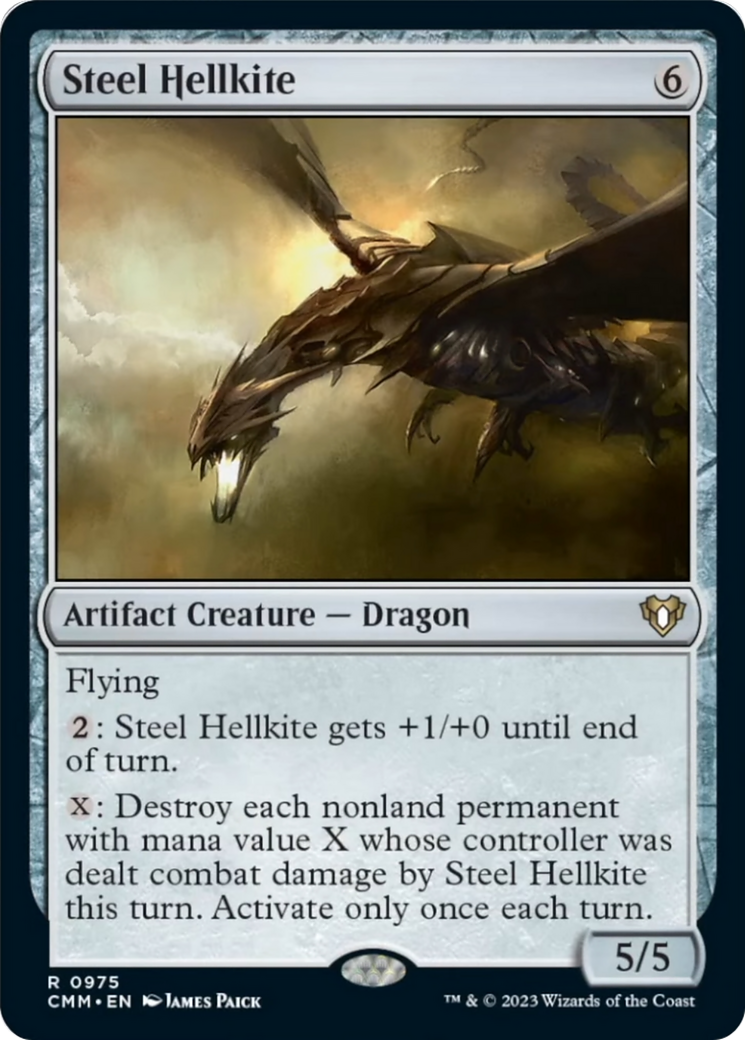 Steel Hellkite [Commander Masters] - The Mythic Store | 24h Order Processing