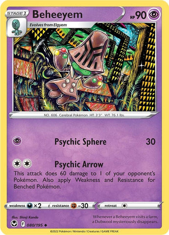 Beheeyem (080/195) [Sword & Shield: Silver Tempest] - The Mythic Store | 24h Order Processing
