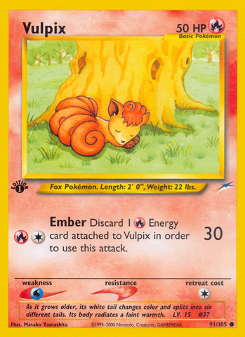 Vulpix (91/105) [Neo Destiny 1st Edition] - The Mythic Store | 24h Order Processing