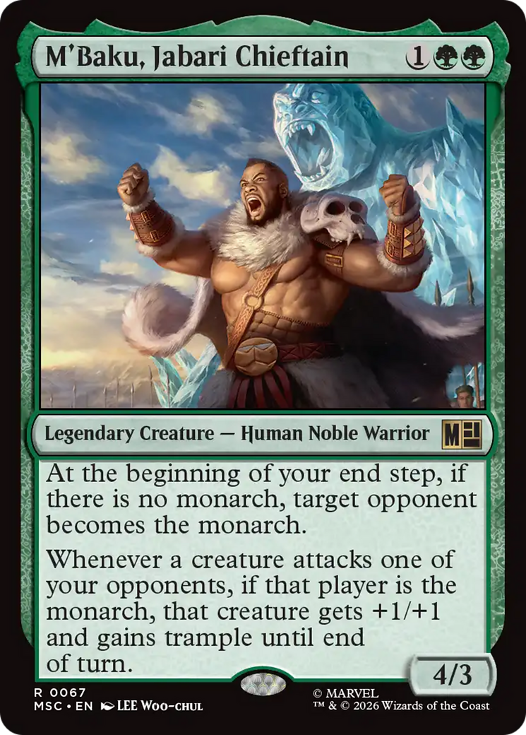 M'Baku, Jabari Chieftain (Surge Foil) [Marvel Super Heroes Commander] - The Mythic Store | 24h Order Processing