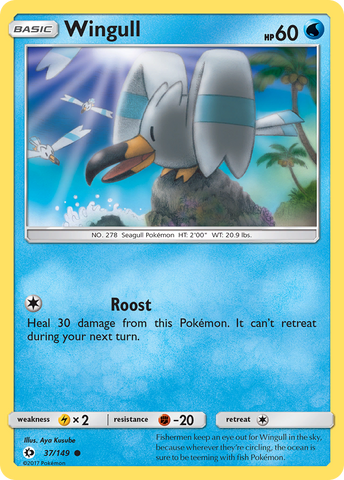 Wingull (37/149) [Sun & Moon: Base Set] - The Mythic Store | 24h Order Processing