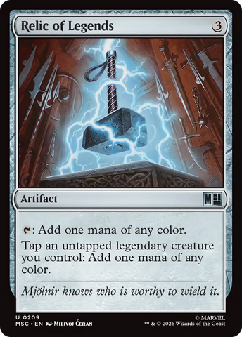 Relic of Legends [Marvel Super Heroes Commander] - The Mythic Store | 24h Order Processing