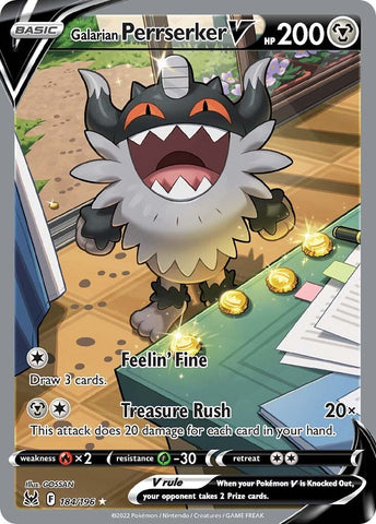 Galarian Perrserker V (184/196) [Sword & Shield: Lost Origin] - The Mythic Store | 24h Order Processing