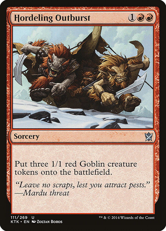 Hordeling Outburst [Khans of Tarkir] - The Mythic Store | 24h Order Processing